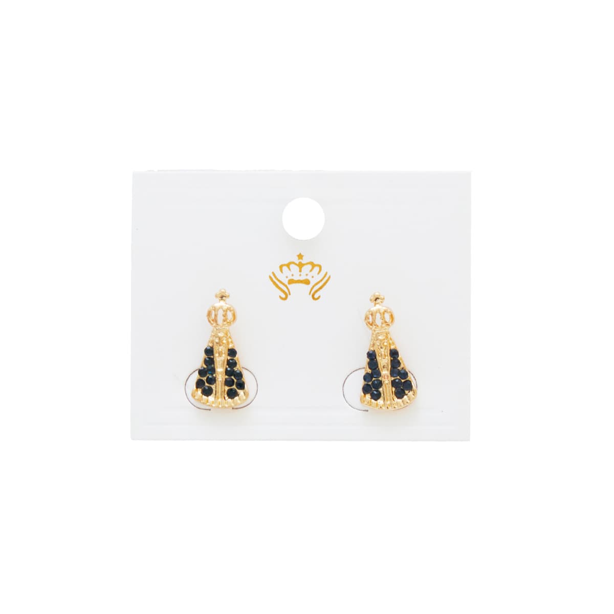 Brinco Nossa Senhora com Strass 50239-4