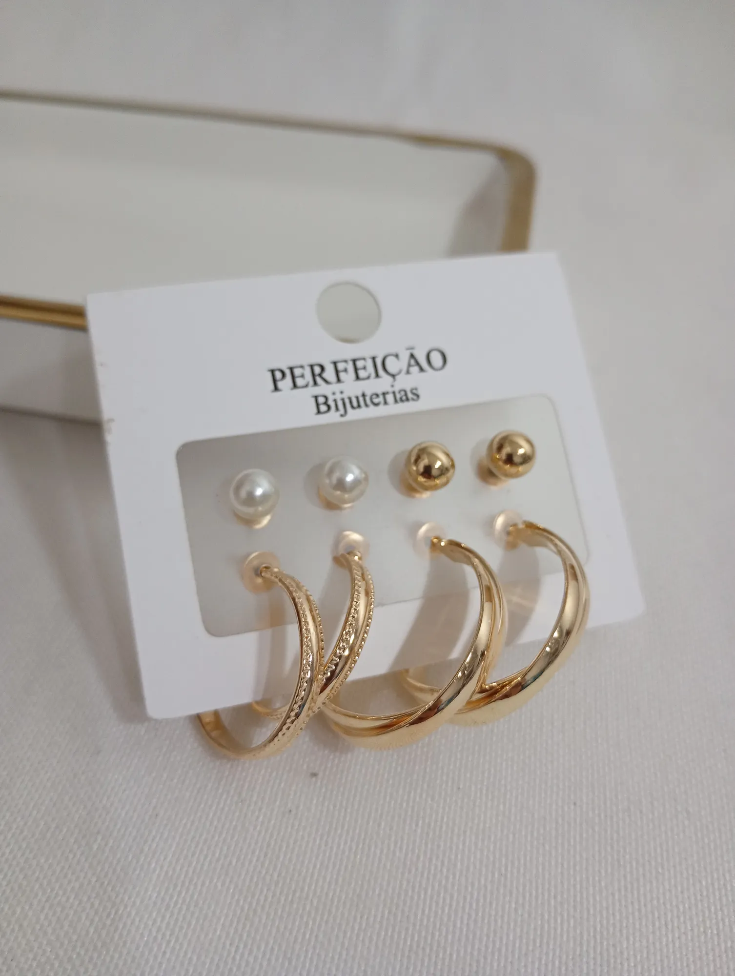 kit brincos argolas pequenas — foto 1